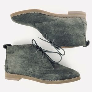 Madewell Nash Gray Suede Boots Size 8.5